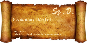 Szabados Dániel névjegykártya